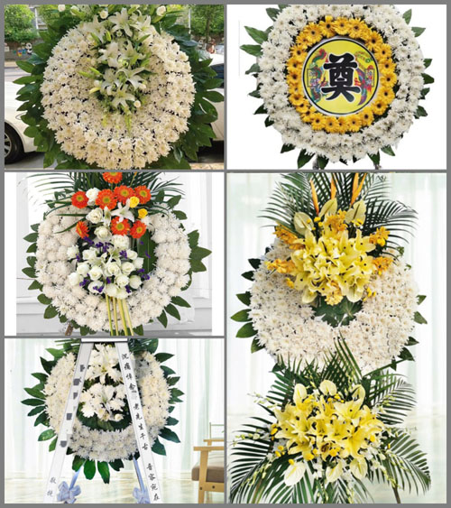 山西忻州原平市苏龙口镇下政化村花圈速递